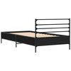 vidaXL Cadre de lit sans matelas noir 90x200 cm