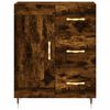vidaXL Buffet haut Ch&ecirc;ne fum&eacute; 69,5x34x180 cm Bois d'ing&eacute;nierie