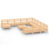 vidaXL Salon de jardin 13 pcs Bois de pin massif