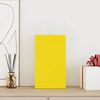 vidaXL Sacs en papier 50 pcs avec poign&eacute;es jaune 21x11x36 cm