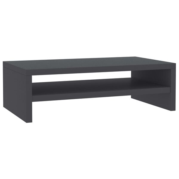 vidaXL Support de moniteur Gris 42x24x13 cm Bois d'ingénierie