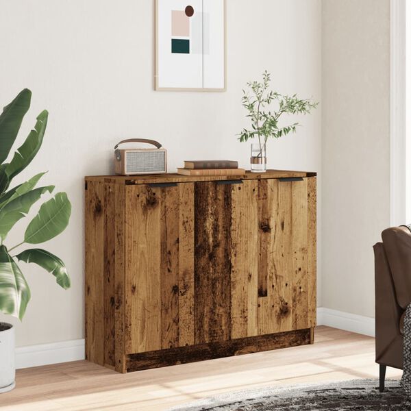 vidaXL Buffet vieux bois 90,5x30x70 cm bois d'ing&eacute;nierie