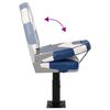 vidaXL Si&egrave;ges bateau lot de 2 pi&eacute;destal hauteur r&eacute;glable pivotant 360&deg;