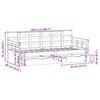 vidaXL Lit de jour avec tiroirs sans matelas 80x200 cm bois massif
