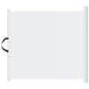 vidaXL Porte r&eacute;tractable pour animaux de compagnie blanc 102,5x125 cm