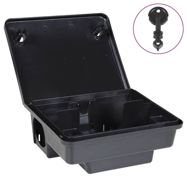 vidaXL Pièges à souris 6 pcs noir 23x19x9,5 cm
