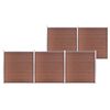 vidaXL Cl&ocirc;ture de jardin WPC 872x186 cm Marron