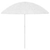vidaXL Parasol de plage Hawaii blanc 300 cm