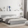 vidaXL Cadre de lit sans matelas sonoma gris 160x200 cm
