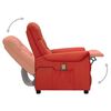 vidaXL Fauteuil de massage Rouge bordeaux Similicuir