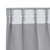 vidaXL Rideaux occultants avec anneaux 2 pcs Gris m&eacute;tal 175 x 140 cm