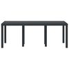 vidaXL Table de jardin pour repas Anthracite 200 x 100 x 73 cm