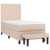 vidaXL Sommier &agrave; lattes de lit avec matelas Cappuccino 100x200 cm