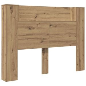 vidaXL Cabinet de T&ecirc;te de Lit avec LED Ch&ecirc;ne Artisanal