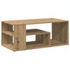 vidaXL Table d'appoint ch&ecirc;ne artisanal 100x50x40 cm bois d'ing&eacute;nierie
