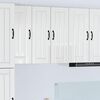 vidaXL Armoire de cuisine Lucca 2 pcs Blanc brillant 30 x 31 x 80 cm