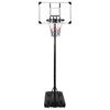 vidaXL Support de basket-ball Transparent 235-305 cm Polycarbonate