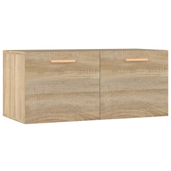 vidaXL Armoire murale Ch&ecirc;ne sonoma 80x35x36,5 cm Bois d'ing&eacute;nierie