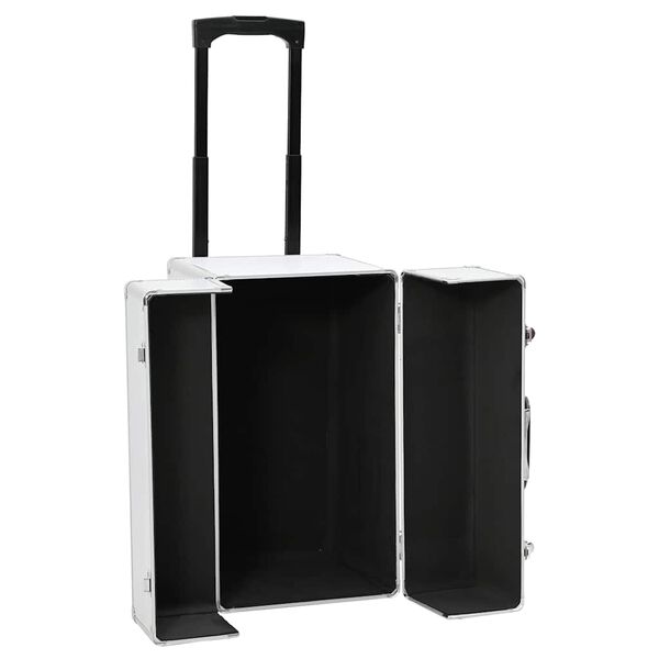 vidaXL Valise de pilote 47 x 39 x 27 cm Argent&eacute; Aluminium