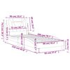 vidaXL Cadre de lit Viana sans matelas gris 90x200 cm similicuir