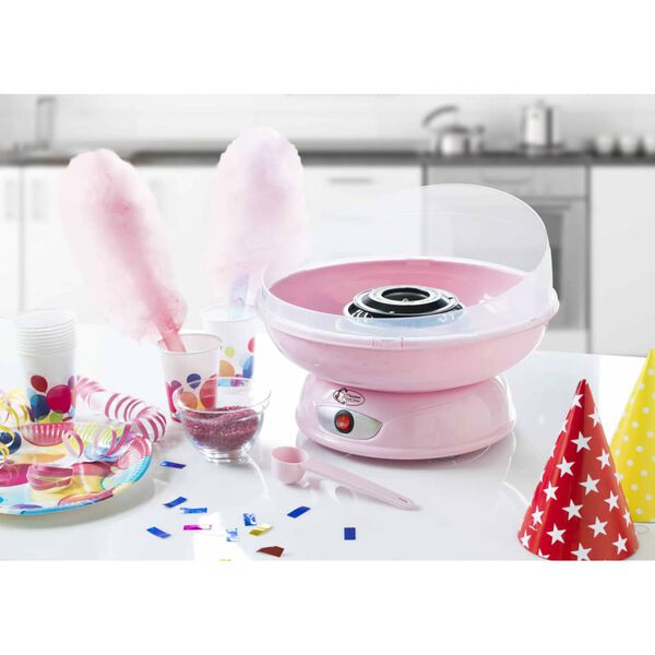 Bestron Machine &agrave; barbe &agrave; papa ACCM370 Rose Plastique