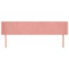 vidaXL T&ecirc;te de lit avec oreilles Rose 183x16x78/88 cm Velours