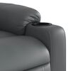 vidaXL Fauteuil inclinable de massage Gris Similicuir