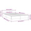 vidaXL Cadre de lit sans matelas noir 120x200 cm velours