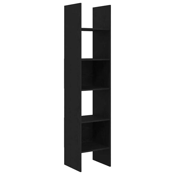 vidaXL Biblioth&egrave;que Ch&ecirc;ne noir 40 x 35 x 180 cm Bois d'ing&eacute;nierie