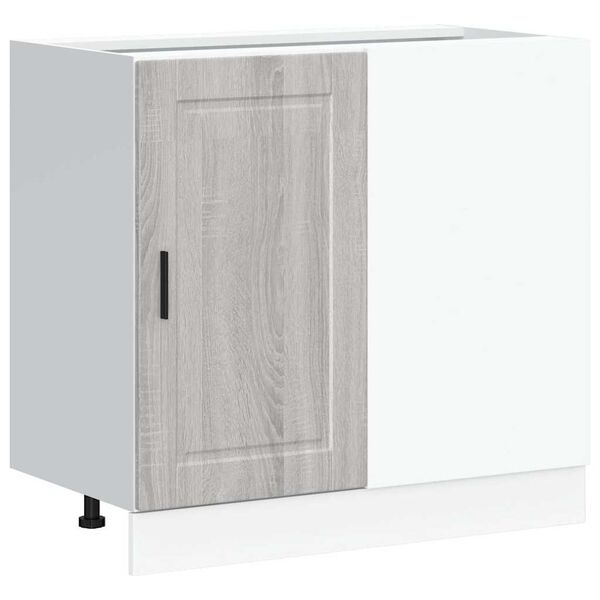 vidaXL Armoire de cuisine Porto sonoma gris bois d'ing&eacute;nierie