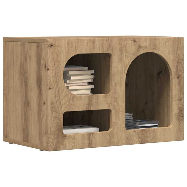 vidaXL Meuble TV Ch&ecirc;ne artisanal 60 x 35 x 40 cm Bois d'ing&eacute;nierie
