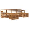 vidaXL Ensembles de canap&eacute;s 6 pcs Naturel Bois d'Acacia Massif