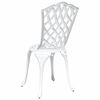 vidaXL Chaise de jardin 2 pcs Blanc 55 x 56,5 x 91cm Aluminium