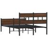 vidaXL Cadre de lit sans matelas ch&ecirc;ne marron 120x200 cm
