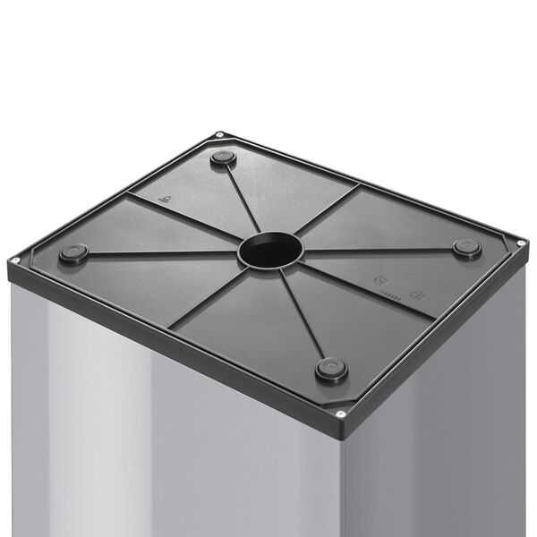 Hailo Poubelle Big-Box Swing Taille XL 52 L Argent&eacute; 0860-221