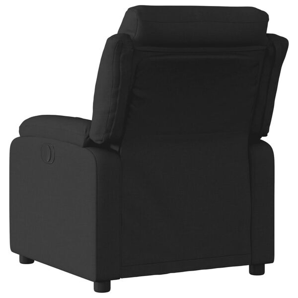 vidaXL Fauteuil inclinable en tissu noir