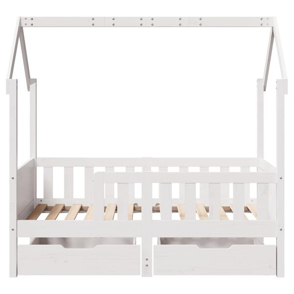 vidaXL Cadre de lit enfant avec tiroirs sans matelas 80x170 cm bois