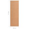 vidaXL Tapis BCF Beige 100x300 cm