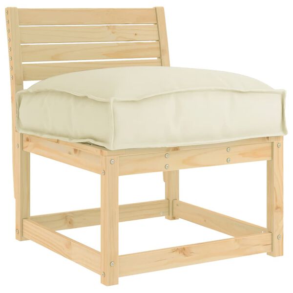 vidaXL Coussin Cr&egrave;me 60 x 40 x 8 cm Tissu Oxford