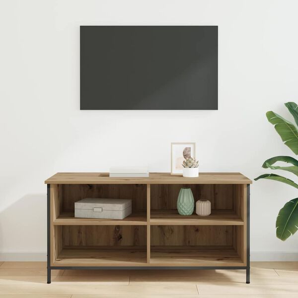 vidaXL Meuble TV Chêne artisanal 100 x 40 x 50 cm Bois d'ingénierie