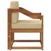 vidaXL Canap&eacute; d&rsquo;ext&eacute;rieur Bois d'acacia massif et polyester Naturel