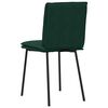 vidaXL Chaises &agrave; manger lot de 2 Vert fonc&eacute; Velours