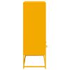 vidaXL Buffet haut jaune moutarde 68x39x111,5 cm acier