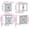 vidaXL Ensemble d'armoires de cuisine 4 pcs Kalmar bois d'ing&eacute;nierie