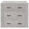 vidaXL Buffet Gris b&eacute;ton 80x33x70 cm Bois d'ing&eacute;nierie