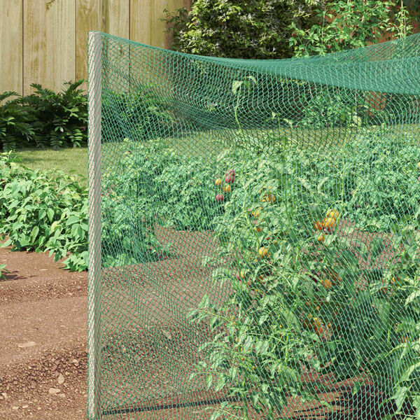 vidaXL Filet de protection pour oiseaux Vert 4 x 25 m Poly&eacute;thyl&egrave;ne