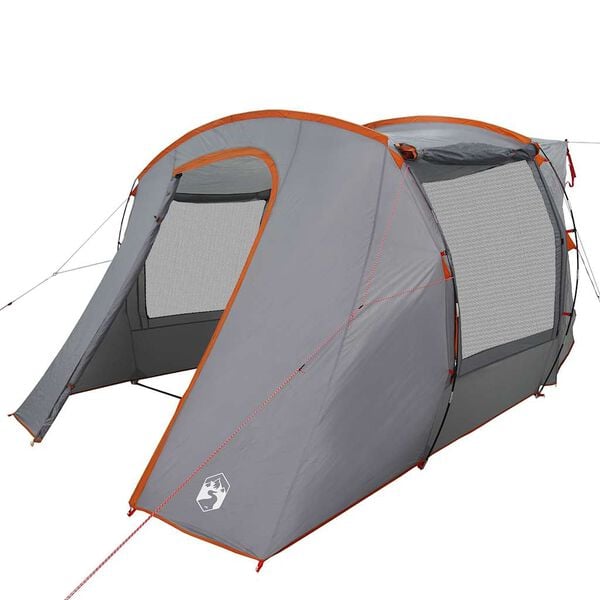 vidaXL Tente de voiture gris et orange imperméable