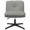 vidaXL Chaise pivotante de bureau Gris clair Tissu