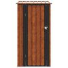 vidaXL Cabanons de jardin Marron 103 x 86 x 200 cm M&eacute;tал