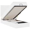 VidaXL Cadre de lit ottoman avec matelas blanc 90x190 cm similicuir